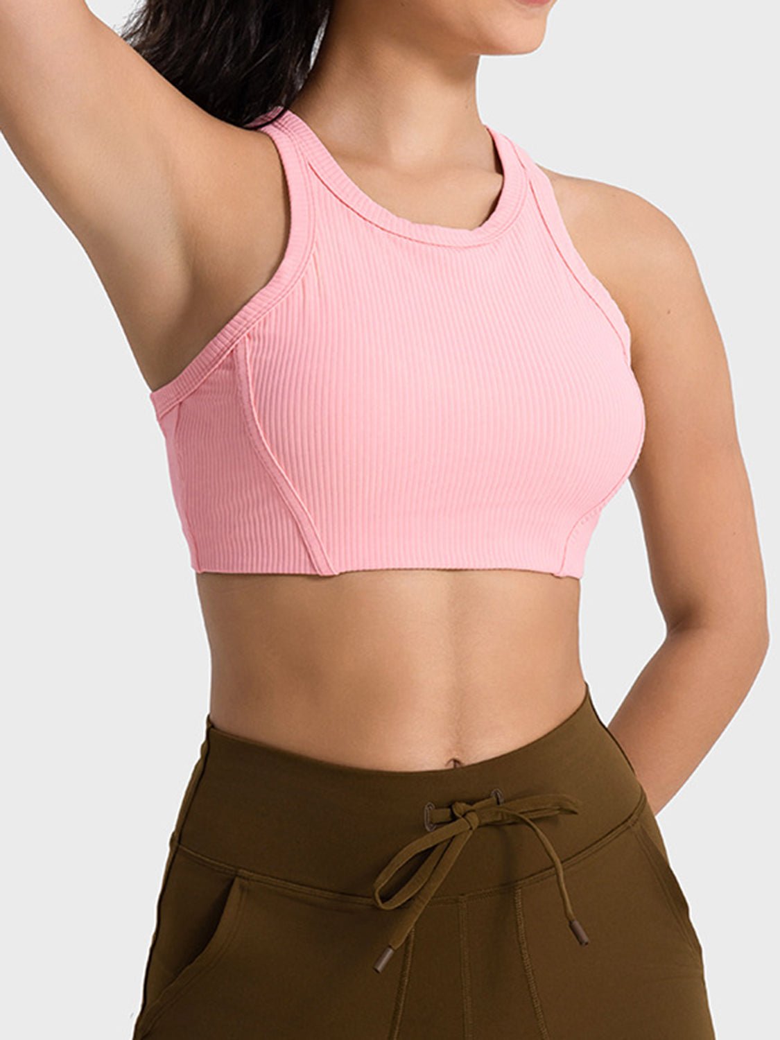 Cropped Performance Cheer Tank Top | Hit Zero White Label - Sports Bra - Hit Zero Athletics