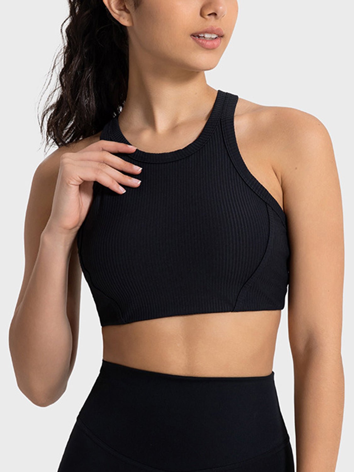 Cropped Performance Cheer Tank Top | Hit Zero White Label - Sports Bra - Hit Zero Athletics