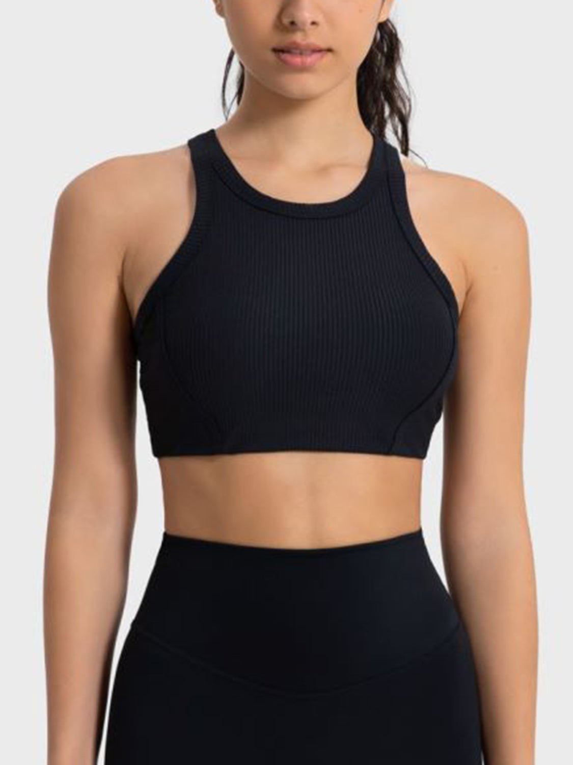 Cropped Performance Cheer Tank Top | Hit Zero White Label - Sports Bra - Hit Zero Athletics