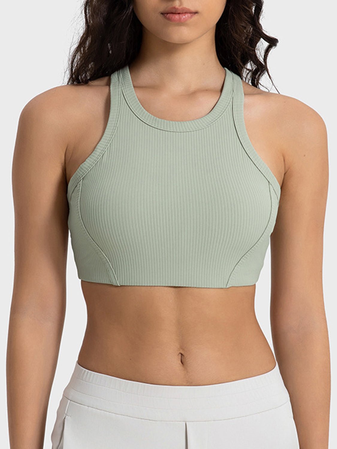 Cropped Performance Cheer Tank Top | Hit Zero White Label - Sports Bra - Hit Zero Athletics