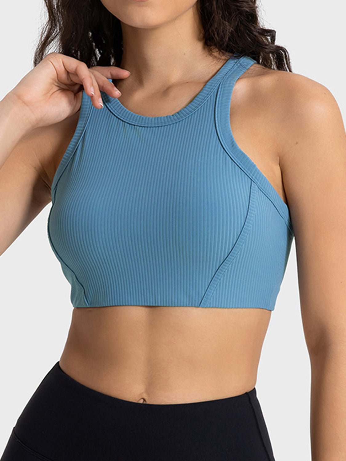 Cropped Performance Cheer Tank Top | Hit Zero White Label - Sports Bra - Hit Zero Athletics