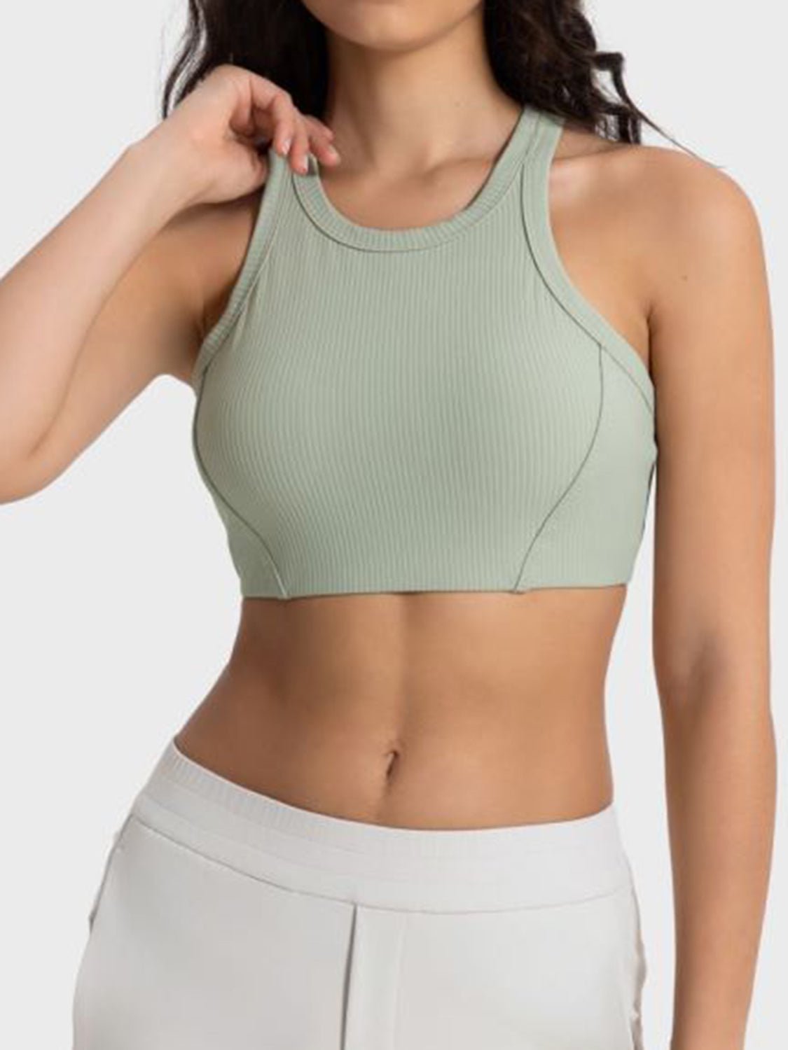 Cropped Performance Cheer Tank Top | Hit Zero White Label - Sports Bra - Hit Zero Athletics