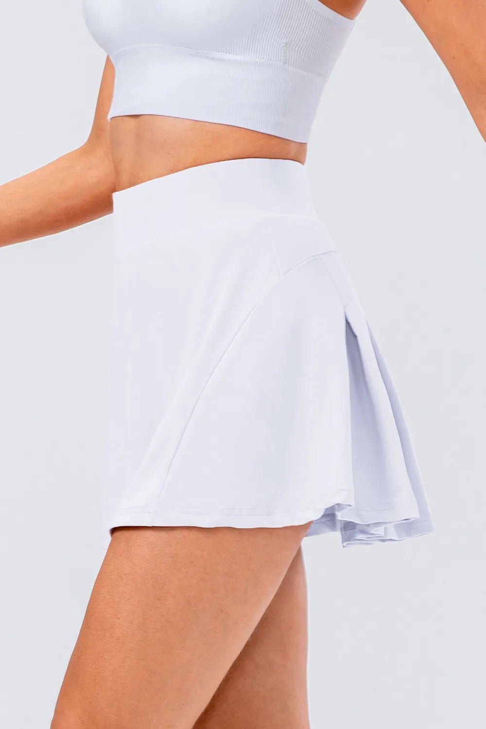 High - Rise Pleated Skirt | Hit Zero White Label - Skort - Hit Zero Athletics