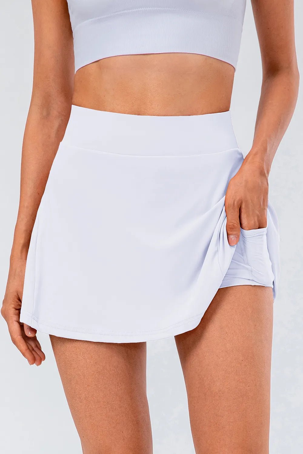 High - Rise Pleated Skirt | Hit Zero White Label - Skort - Hit Zero Athletics