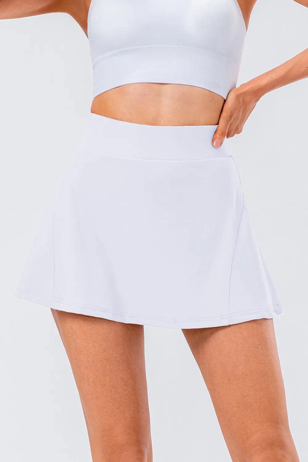 High - Rise Pleated Skirt | Hit Zero White Label - Hit Zero Athletics