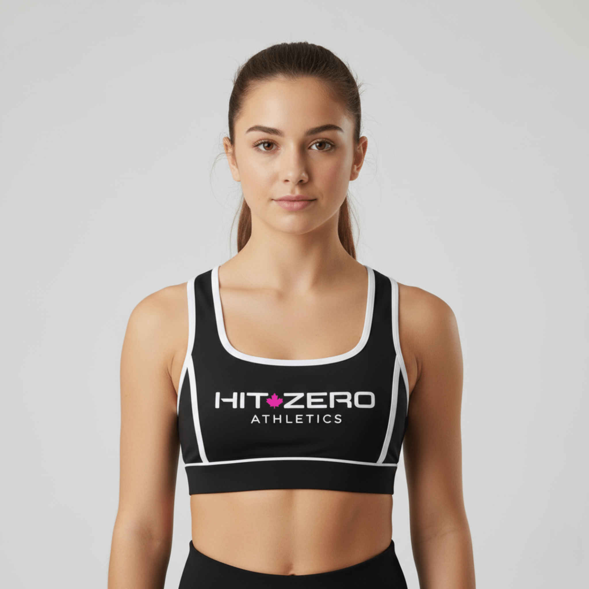 The Apex Performance Cheer Crop Top | Black - Sports Bra - Hit Zero Athletics
