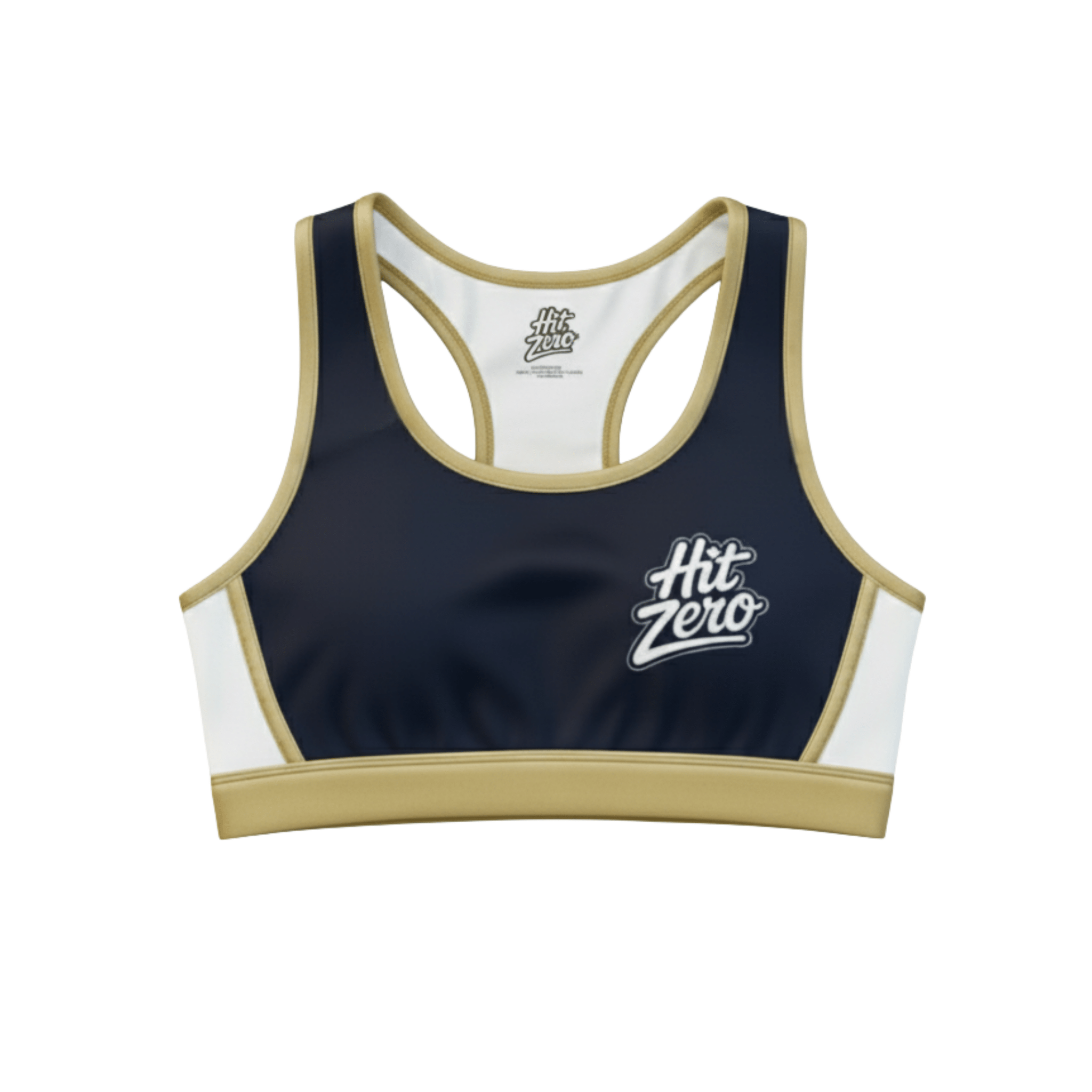 The Showtime Racerback Sports Bra (Navy) - Sports Bra - Hit Zero Athletics