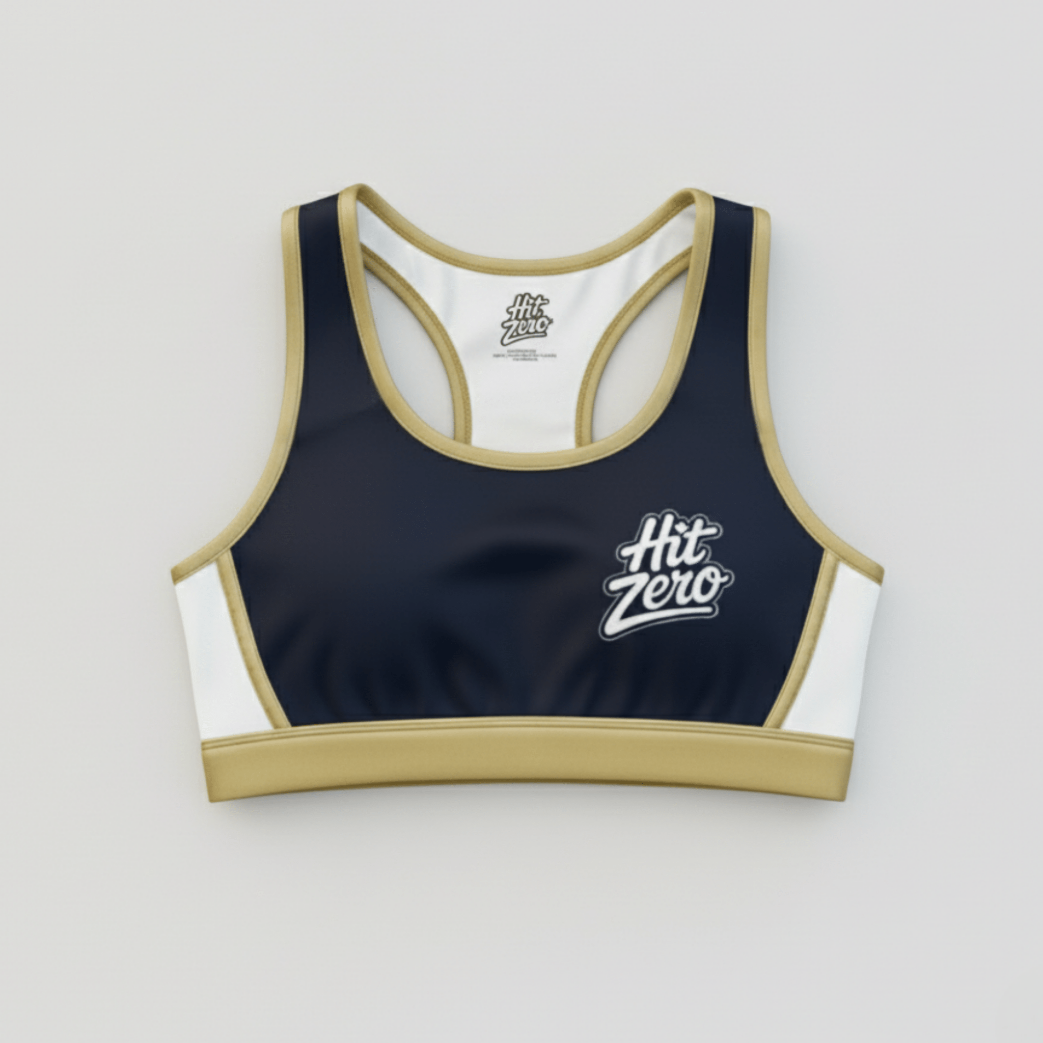 The Showtime Racerback Sports Bra (Navy) - Sports Bra - Hit Zero Athletics