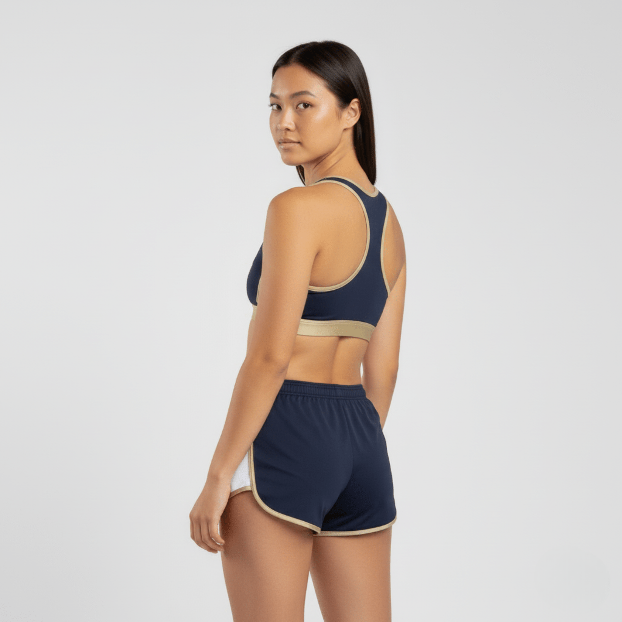 The Showtime Racerback Sports Bra (Navy) - Sports Bra - Hit Zero Athletics