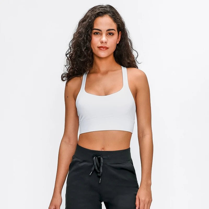 The Velocity Strappy Bra | Hit Zero White Label - Sports Bras - Hit Zero Athletics